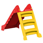 Tobogán para niños plegable interior y exterior rojo y amarillo