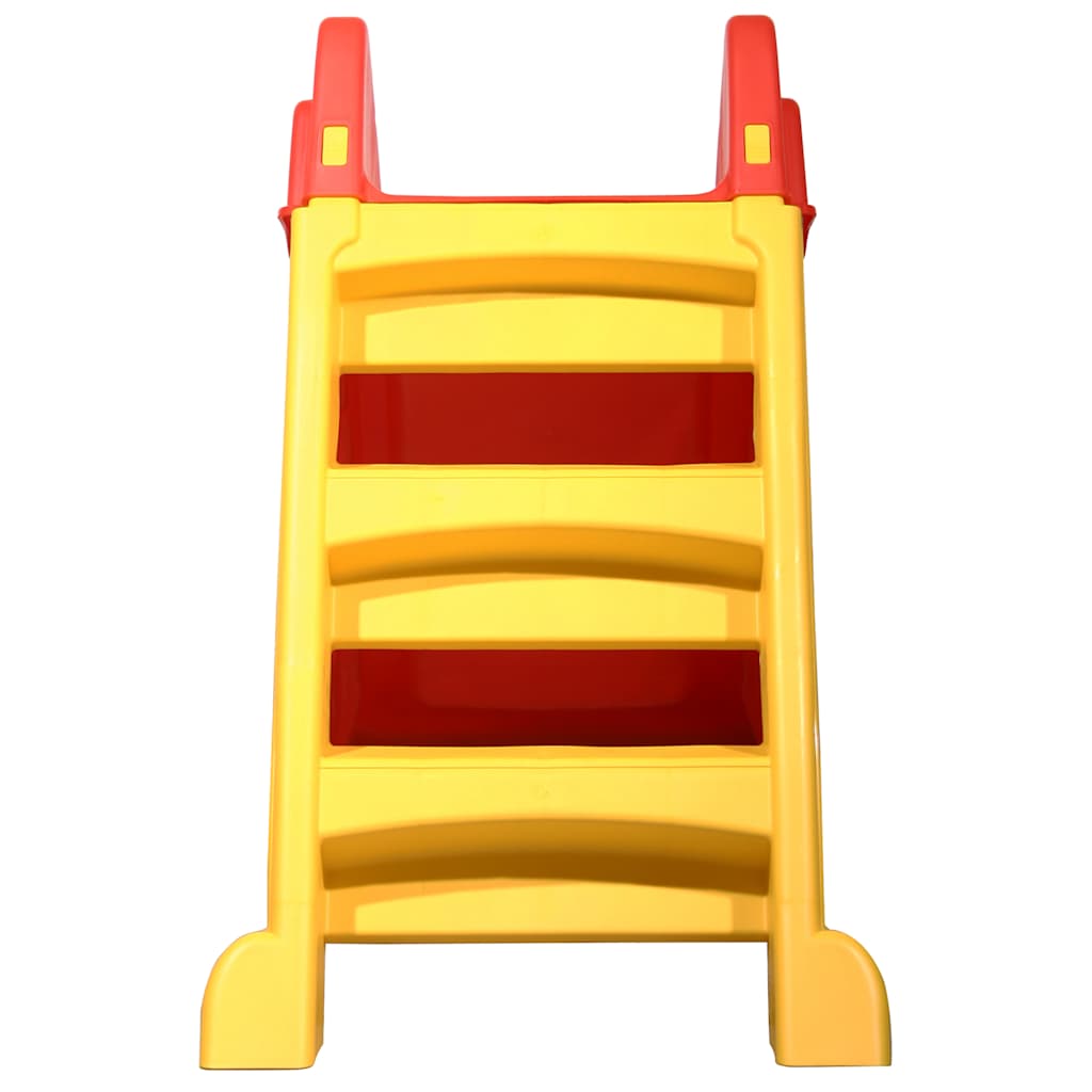 Tobogán para niños plegable interior y exterior rojo y amarillo