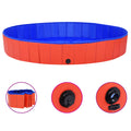 Piscina para perros plegable PVC rojo 200x30 cm