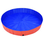 Piscina para perros plegable PVC rojo 200x30 cm