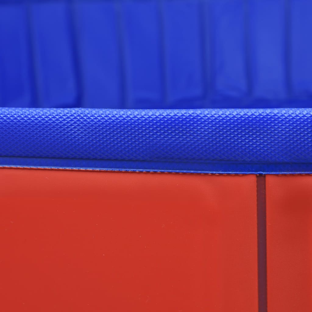 Piscina para perros plegable PVC rojo 200x30 cm