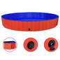 Piscina para perros plegable PVC rojo 200x30 cm