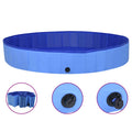 Piscina para perros plegable PVC azul 200x30 cm