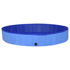 Piscina para perros plegable PVC azul 200x30 cm