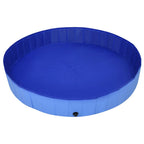 Piscina para perros plegable PVC azul 200x30 cm