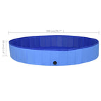 Piscina para perros plegable PVC azul 200x30 cm