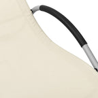 Tumbona de textilene crema y gris