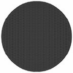 Mesita de centro de ratán sintético negro 68x68x30 cm