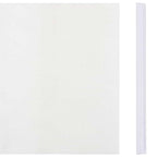 Panel de valla de PVC blanco 35x0,19 m
