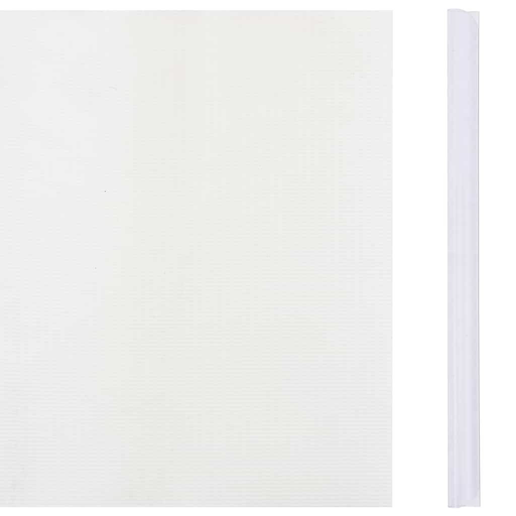 Panel de valla de PVC blanco 35x0,19 m