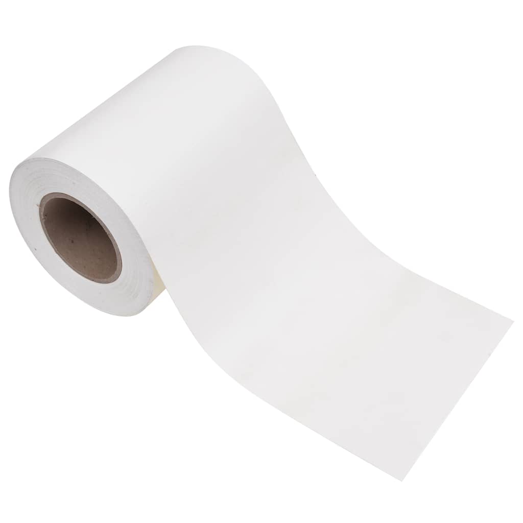 Panel de valla de PVC blanco 35x0,19 m