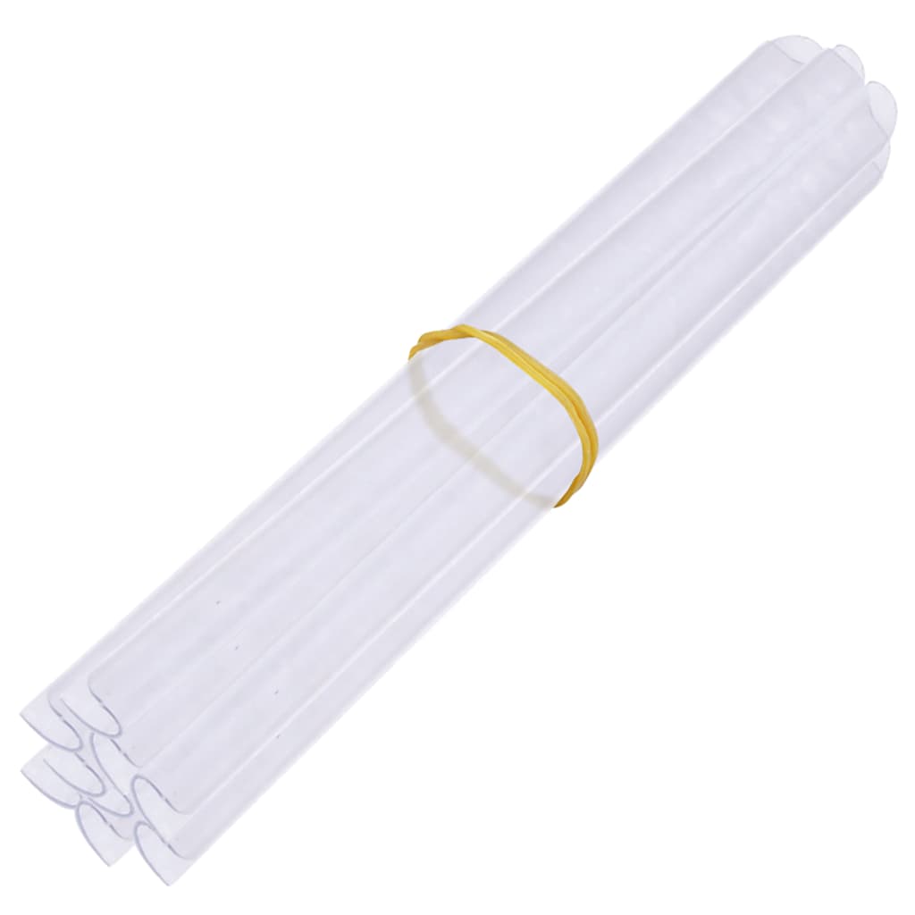 Panel de valla de PVC blanco 35x0,19 m