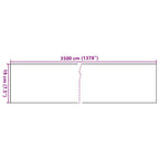 Panel de valla de PVC blanco 35x0,19 m