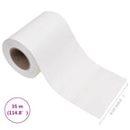 Panel de valla de PVC blanco 35x0,19 m