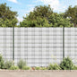 Panel de valla de PVC blanco 35x0,19 m