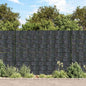 Panel de valla de PVC blanco 35x0,19 m