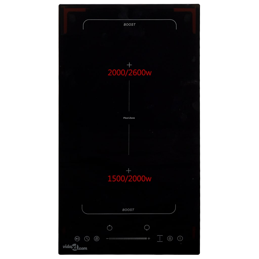 Placa de inducción flexizone 2 quemadores control táctil 3500 W