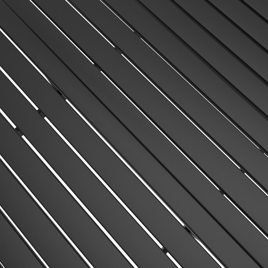 Mesa de jardín de acero gris antracita 140x80x72 cm