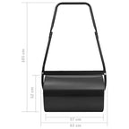 Rodillo para césped negro 63 cm 50 L