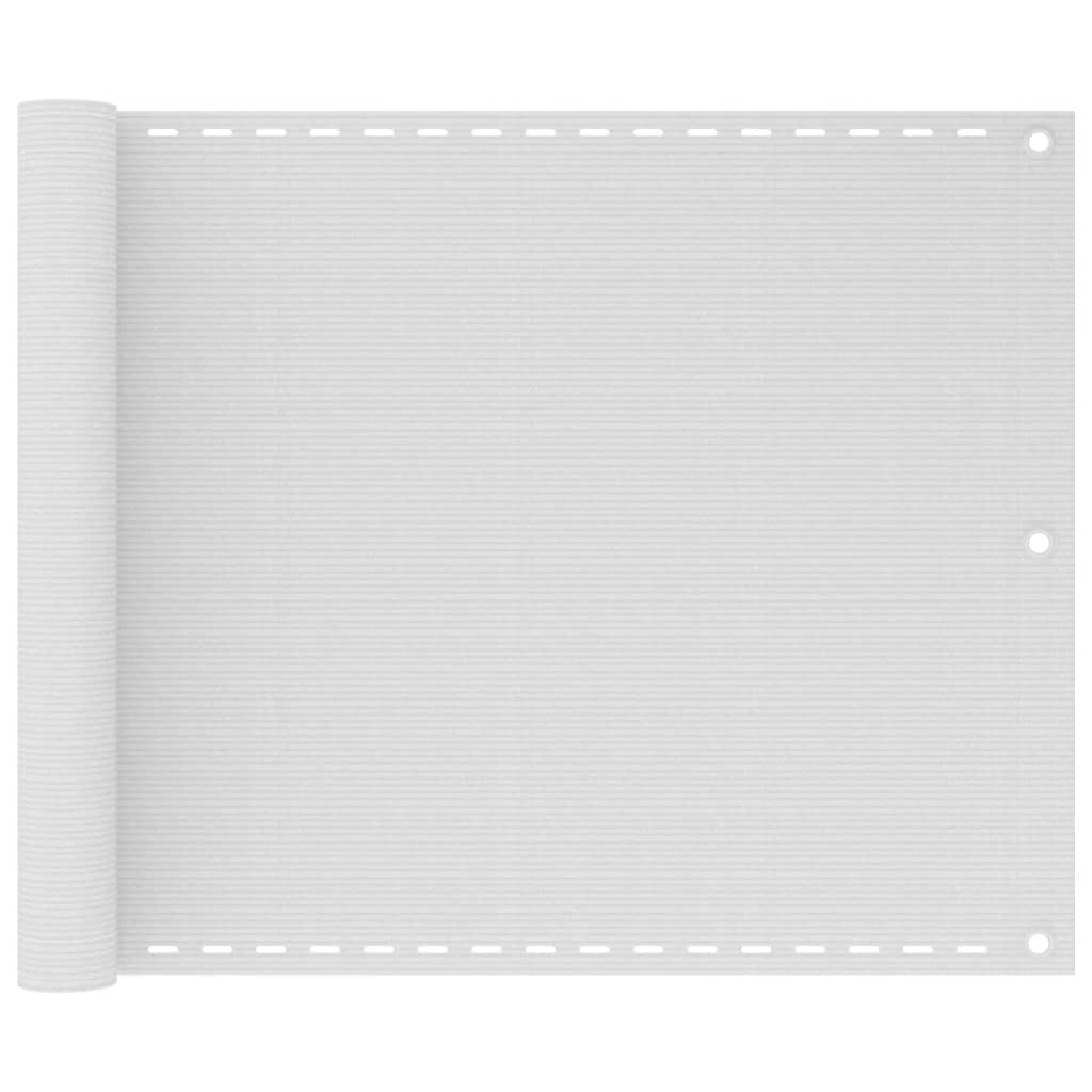 Toldo para balcón HDPE amarillo y blanco 90x300 cm