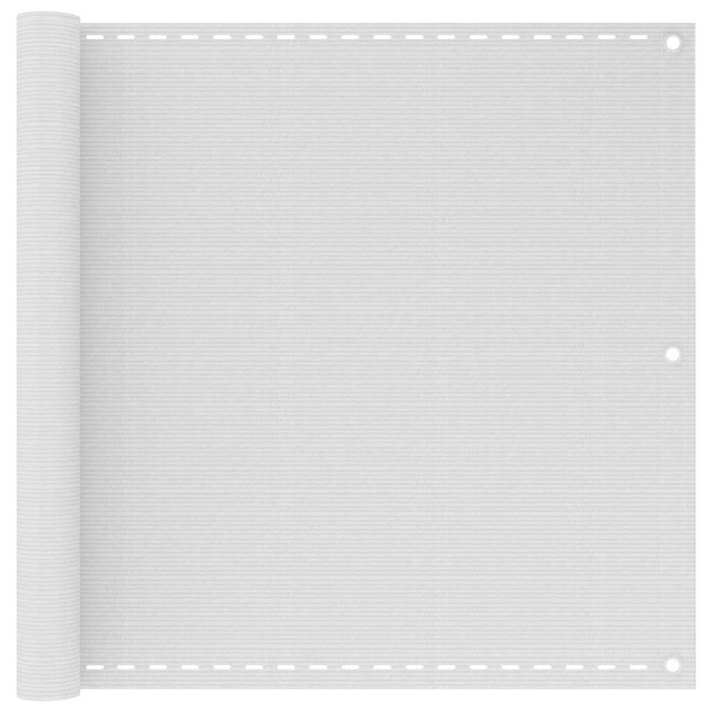 Toldo para balcón HDPE amarillo y blanco 90x300 cm