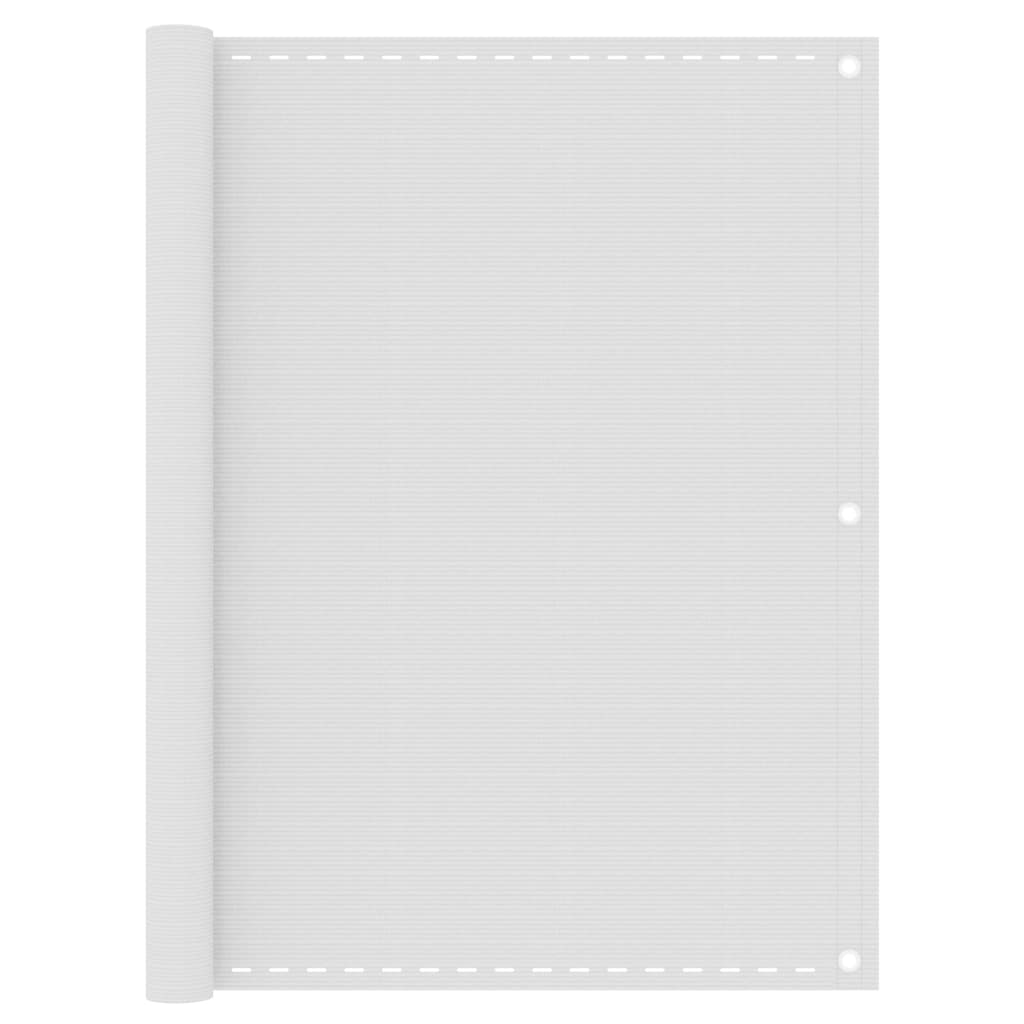 Toldo para balcón HDPE amarillo y blanco 90x300 cm