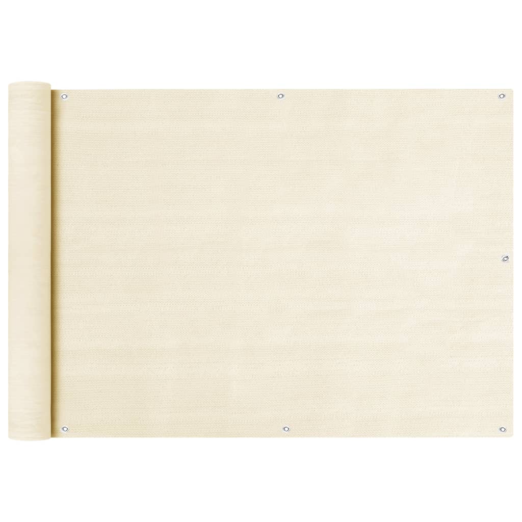 Toldo para balcón HDPE amarillo 120x300 cm