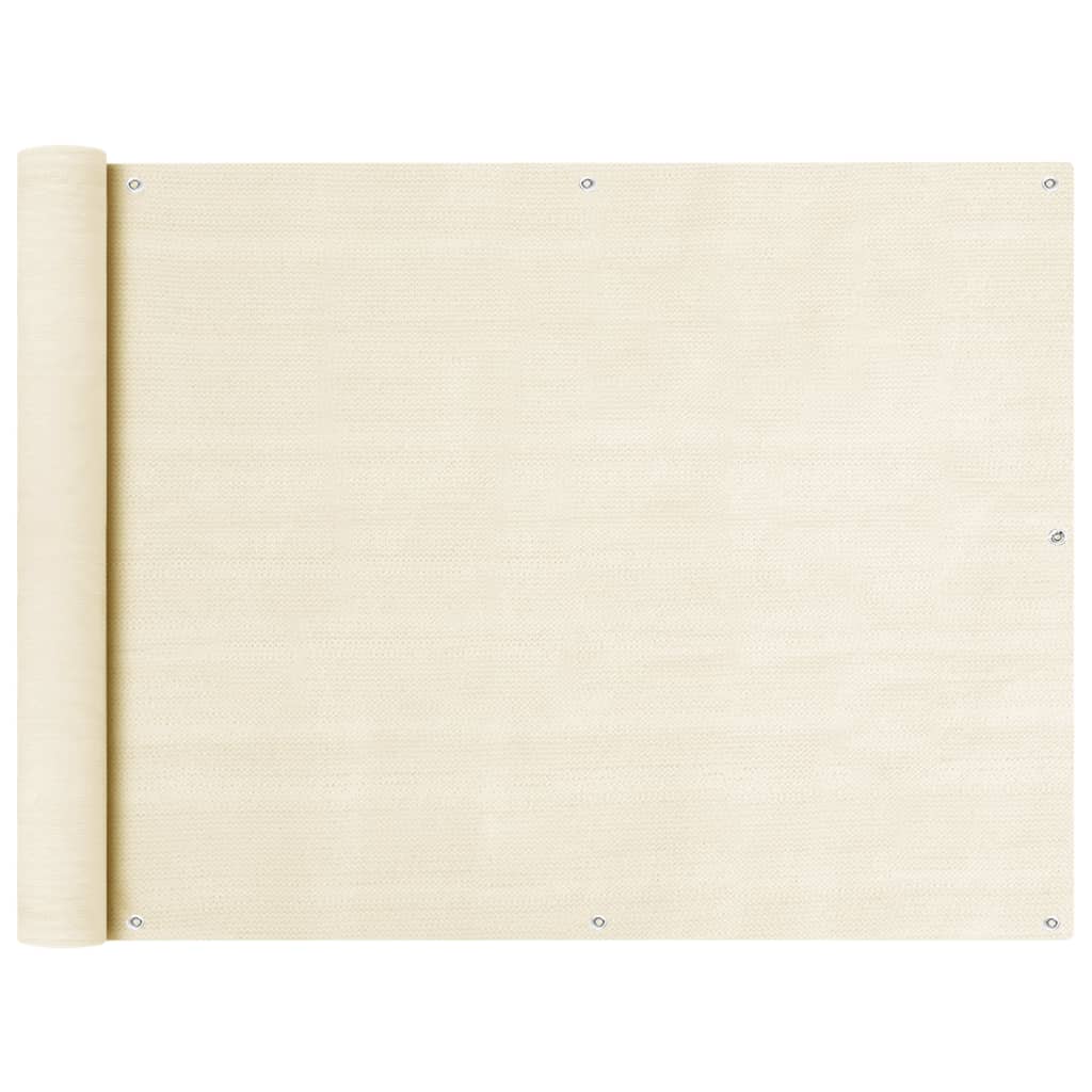 Toldo para balcón HDPE amarillo 120x300 cm