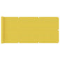 Yellow HDPE balcony awning 120x300 cm