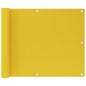Yellow HDPE balcony awning 120x300 cm