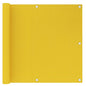 Yellow HDPE balcony awning 120x300 cm
