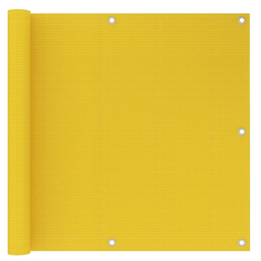 Toldo para balcón HDPE amarillo 90x500 cm