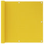 Yellow HDPE balcony awning 120x300 cm