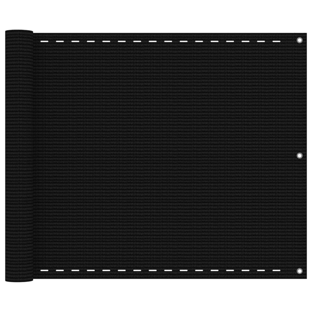 Toldo para balcón HDPE amarillo y blanco 90x300 cm