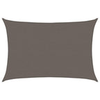 Toldo de vela gris antracita HDPE 160 g/m² 4x5 m