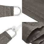 Toldo de vela gris antracita HDPE 160 g/m² 3x3x4,2 m