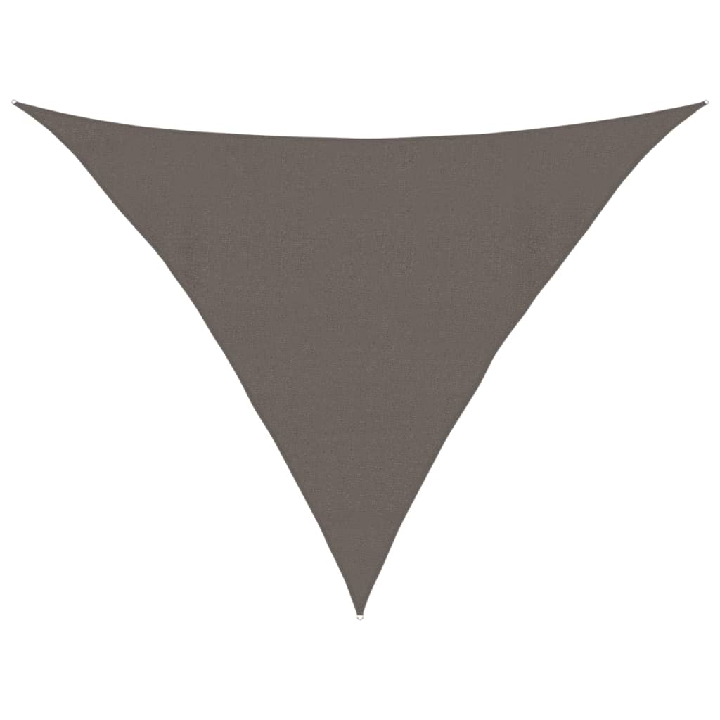 Toldo de vela antracita HDPE 160 g/m² 4x4x5,8 m