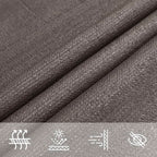 Toldo de vela antracita HDPE 160 g/m² 4x4x5,8 m