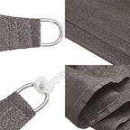 Toldo de vela antracita HDPE 160 g/m² 4x4x5,8 m
