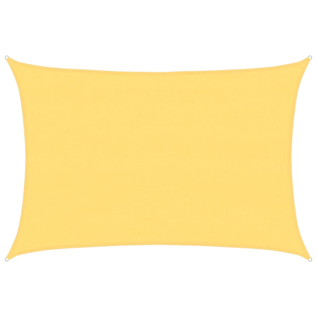 Toldo de vela beige HDPE 160 g/m² 4x5 m