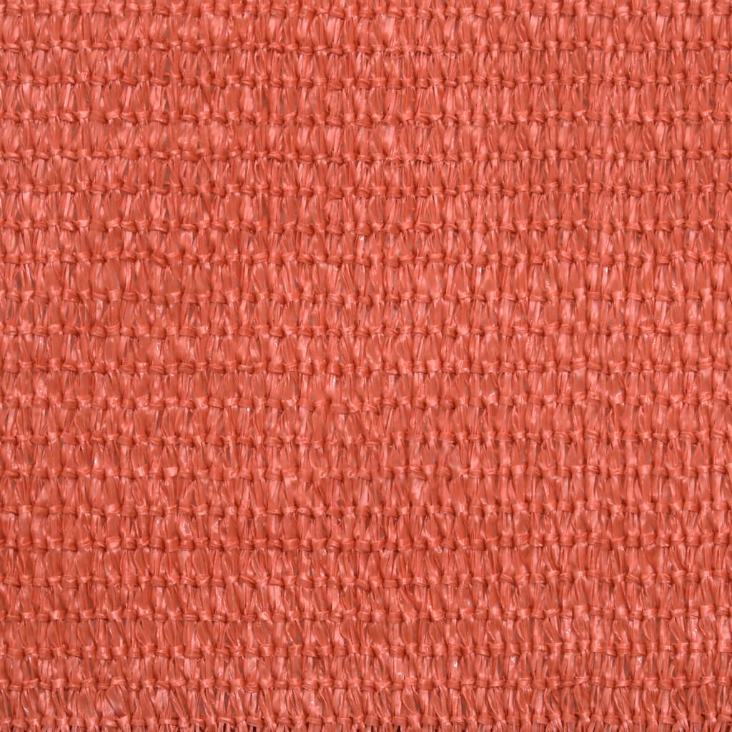 Toldo de vela cuadrado HDPE terracota 160 g/m² 2,5x2,5 m