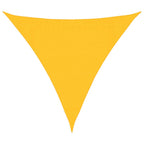 Toldo de vela amarillo HDPE 160 g/m² 3,6x3,6x3,6 m