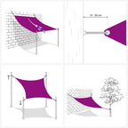 Toldo de vela amarillo HDPE 160 g/m² 3,6x3,6x3,6 m
