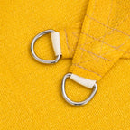 Toldo de vela amarillo HDPE 160 g/m² 3,6x3,6x3,6 m