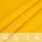 Toldo de vela amarillo HDPE 160 g/m² 3,6x3,6x3,6 m