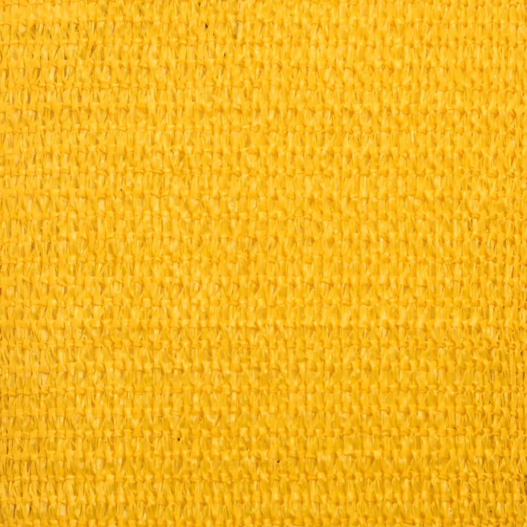 Toldo de vela amarillo HDPE 160 g/m² 3,6x3,6x3,6 m