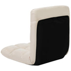 Tumbona de suelo plegable microfibra crema