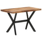 Mesa de comedor de madera acacia acabado miel 120x60x75 cm