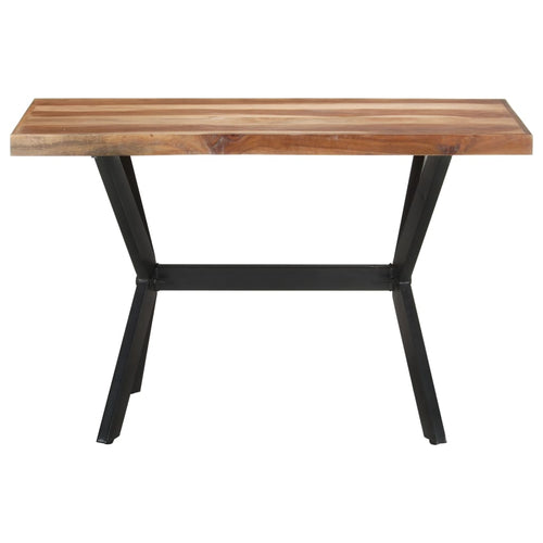 Acacia wood dining table with honey finish 120x60x75 cm