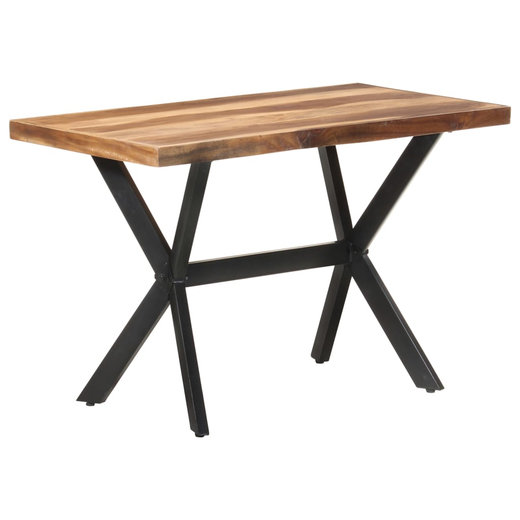 Mesa de comedor de madera acacia acabado miel 120x60x75 cm